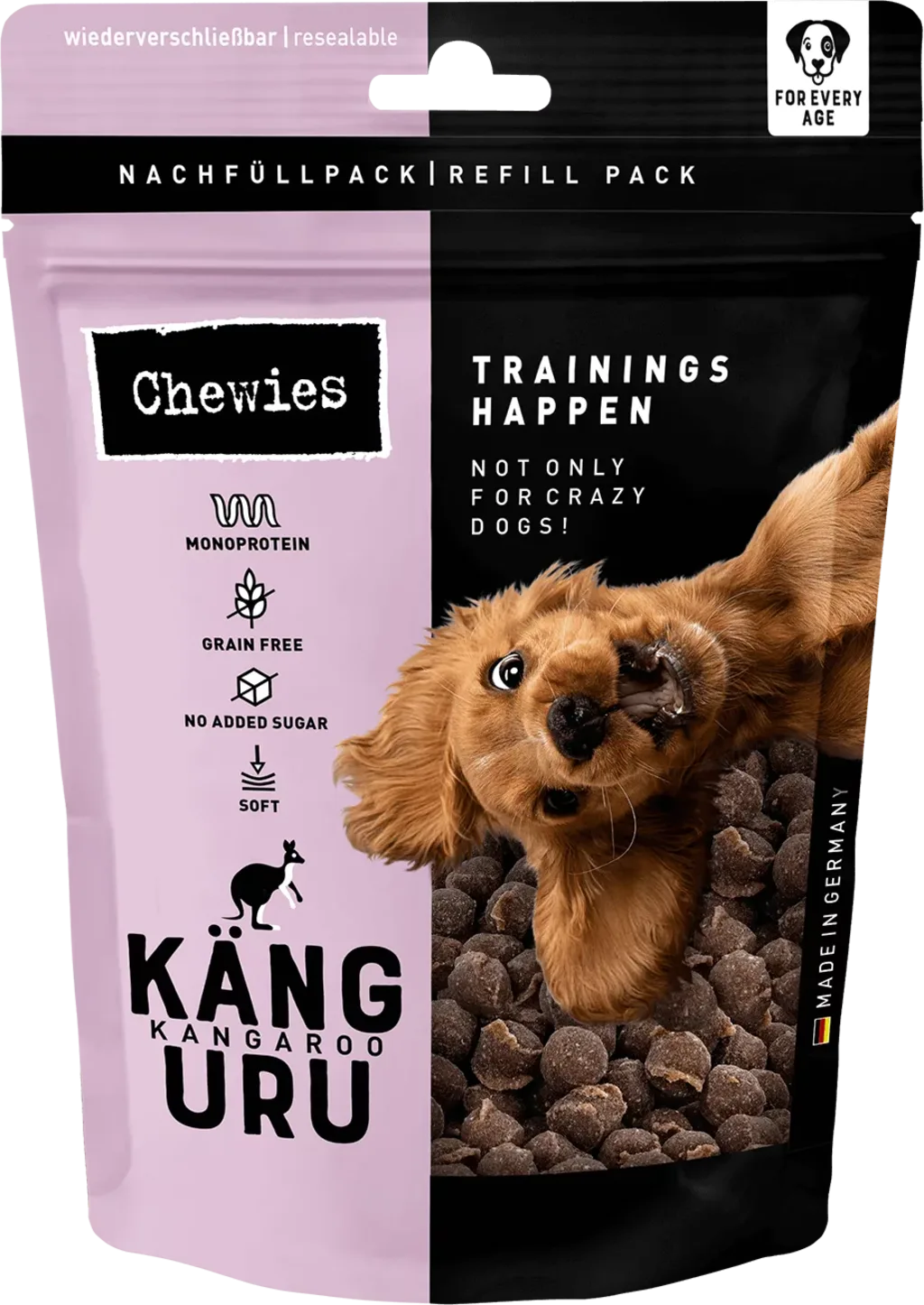 Trainingshappen Känguru - 175 g fra Chewies – produktbillede
