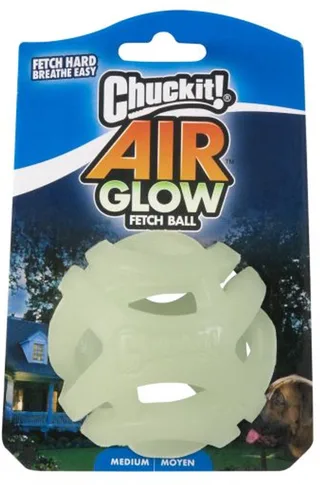 Air Glow Fetch Ball - Medium - Hondenspeelgoed - Hondenbal - Kauwspeelgoed de Chuckit! en Glow in the dark – photo produit 1 sur 3