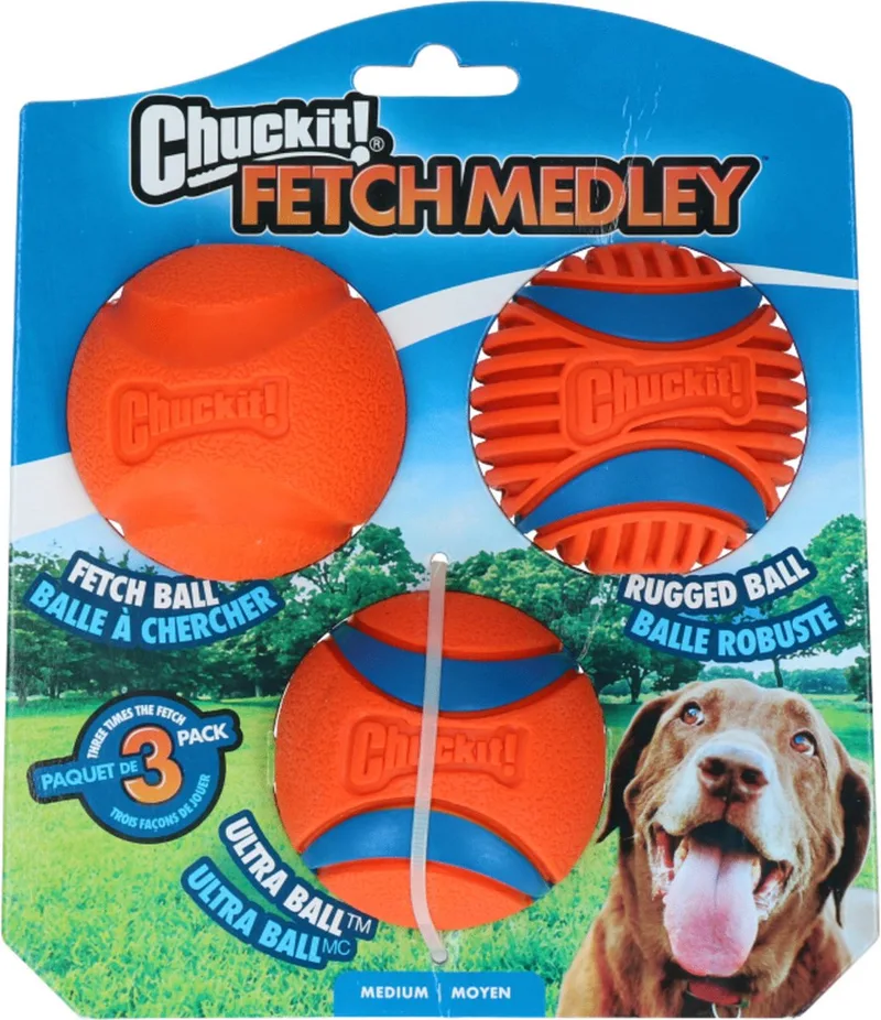 Fetch medley Gen3 - Hondenspeelgoed - Hondenbal de Chuckit! en Orange – photo produit