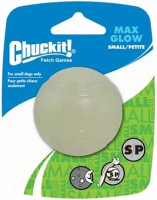 Max Glow Ball – Hondenspeelgoed – Hondenbal - Drijvend – Apporteerspeelgoed – Small - Ø5 cm - 1 Stuks by Chuckit! in Glow in the dark – product photo 1 of 2