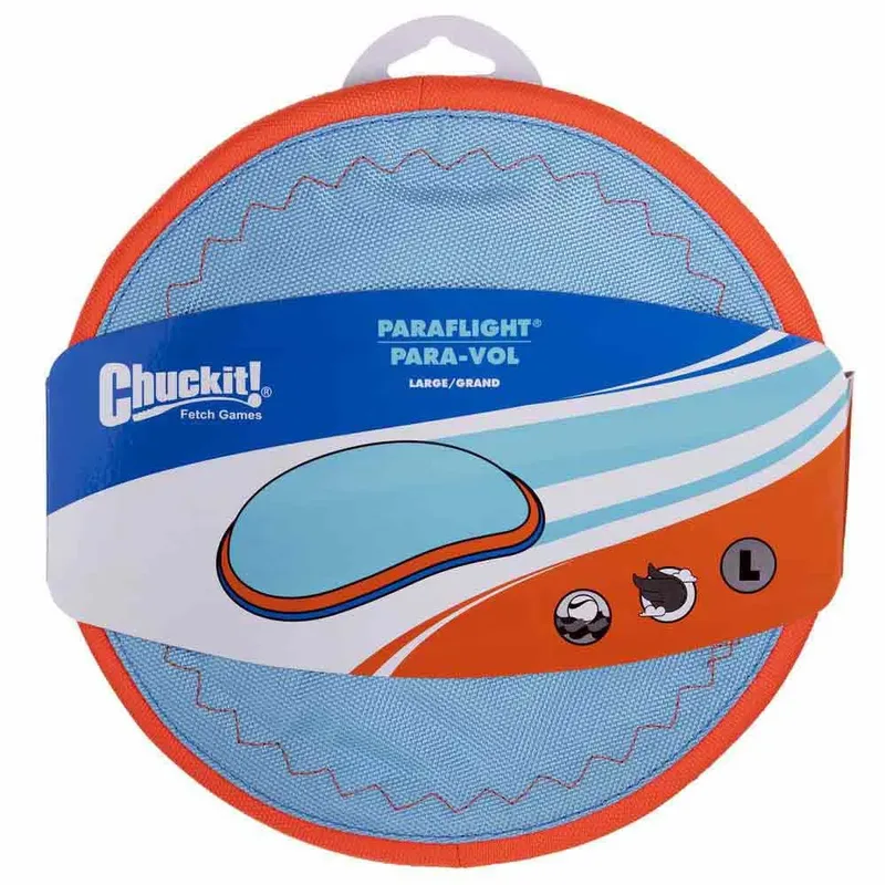 Paraflight - Hondenspeelgoed - Hondenspeeltje - Frisbee - Large - Ø25 cm - Blauw/Oranje von Chuckit! in Orange – Produktfoto 4 von 4