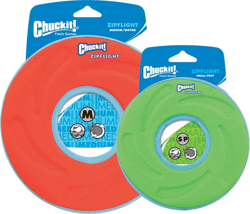 Zipflight - Honden frisbee - Hondenspeelgoed - Drijvend - ø 21 cm - M de Chuckit! en Orange – photo produit