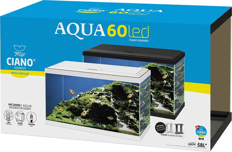 Aquarium | 60 LED BIO | 60x30x41 cm från Ciano i Svart – produktbild
