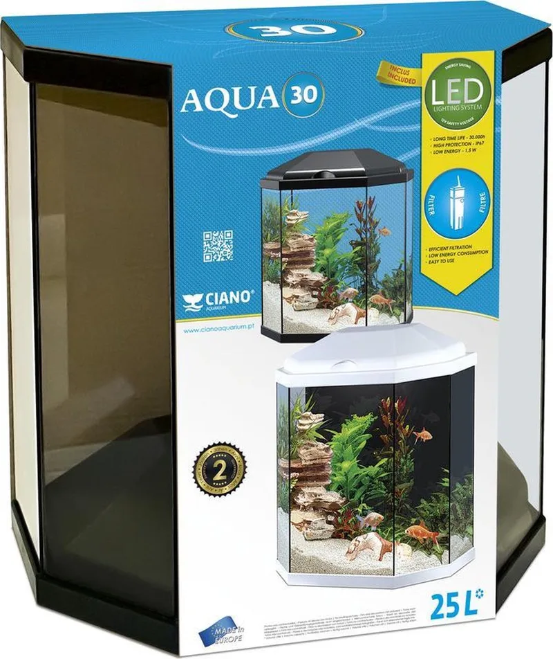 Aquarium Aqua 30 LED - 30L by Ciano in White – product photo