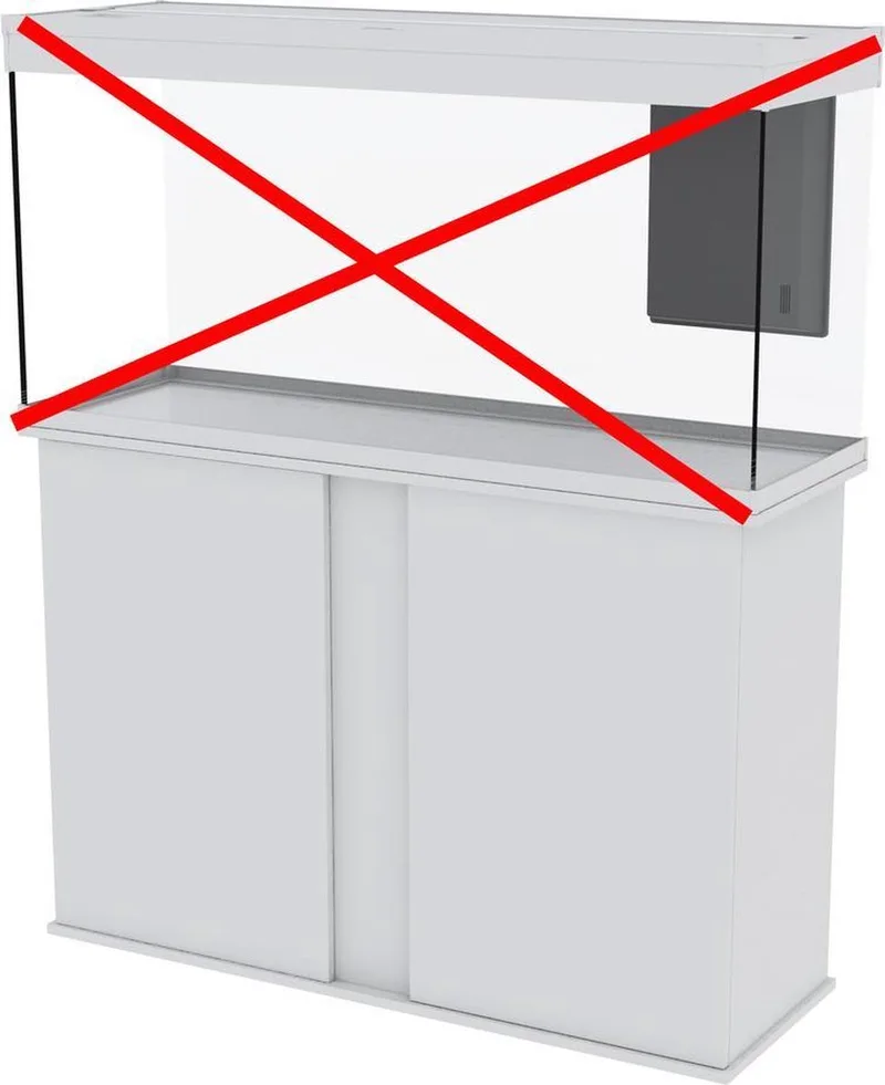 Aquarium Emotions Pro 120 Aquarium - Los meubel by Ciano in White – product photo