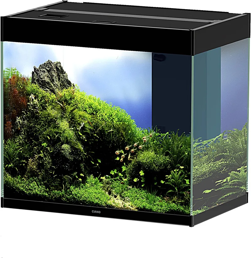 Emotions pro 40 | 52L | 39,8x39,8x43CM Aquarium complete set de Ciano en Noir – photo produit