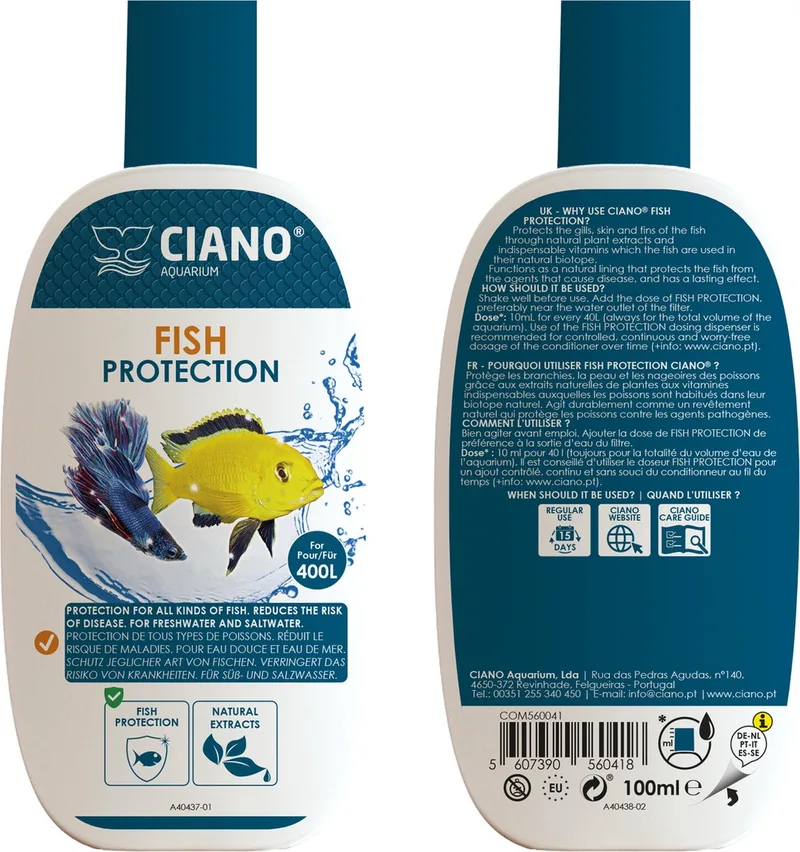 Waterverbeteraar - Vissen bescherming - Aquarium - 100ml by Ciano – product photo