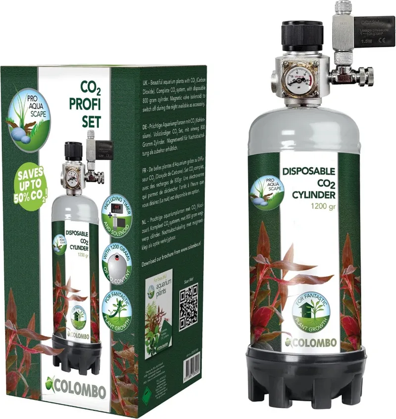 CO2 profi set 1200 gram - Complete CO2 set by Colombo in Color – product photo