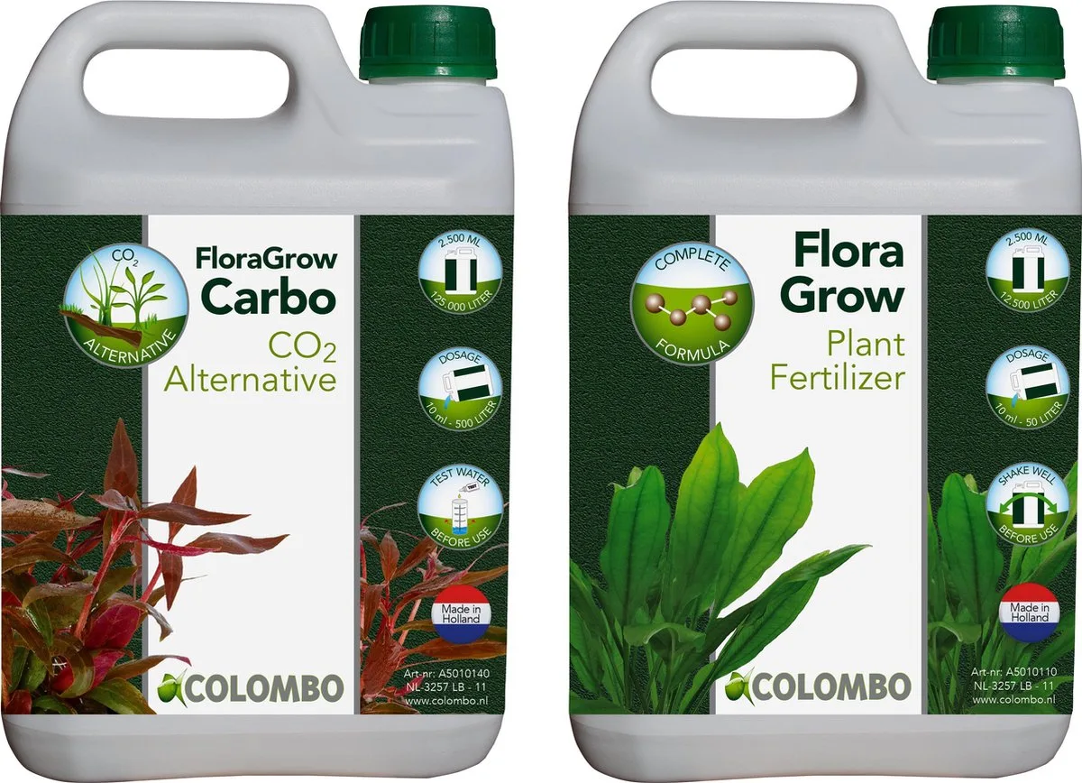 Floragrow Fertilizer 2500 ml + Floragrow Carbo 2500ml (CO2 en Plantenvoeding Combipakket) de Colombo – photo produit