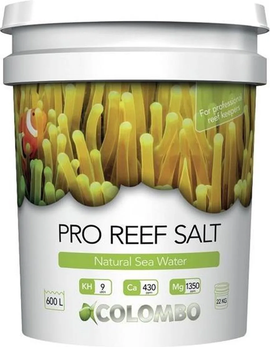 natural reef salt 22 kg emmer från Colombo – produktbild