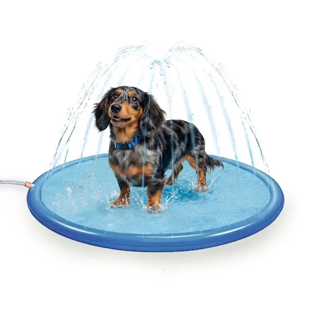 Mat met Sprinklers – 100 cm – Met Sproeiers – Hondendouche - Bad - Water - Speelgoed - Fontein - Verkoeling - Zwembad - Hond