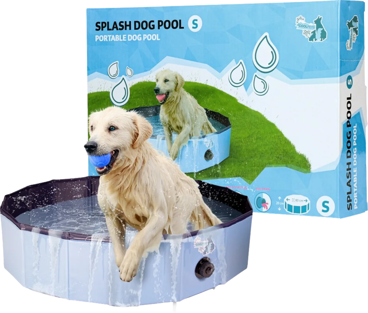 Splash Dog Pool - ø 80 x 20 cm by CoolPets – product photo
