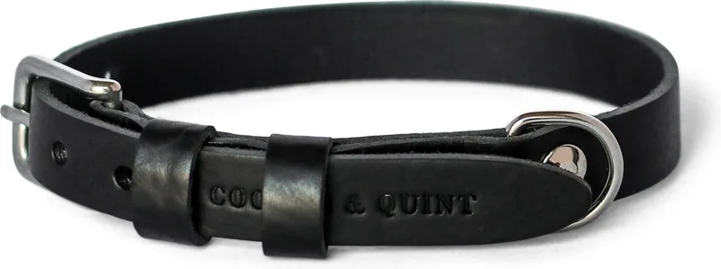 Double Trouble - Halsband Hond Leer - Medium von Cooper & Quint in Schwarz – Produktfoto