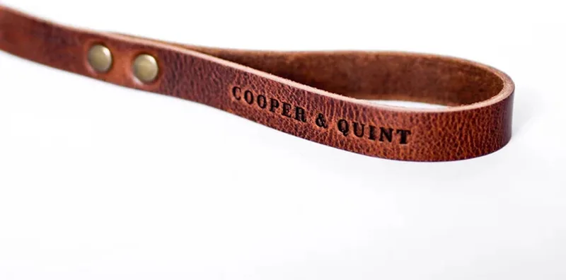 No Fuss Hondenriem - Bruin - Breed - 140cm - Oud Messing de Cooper & Quint en Marron – photo produit