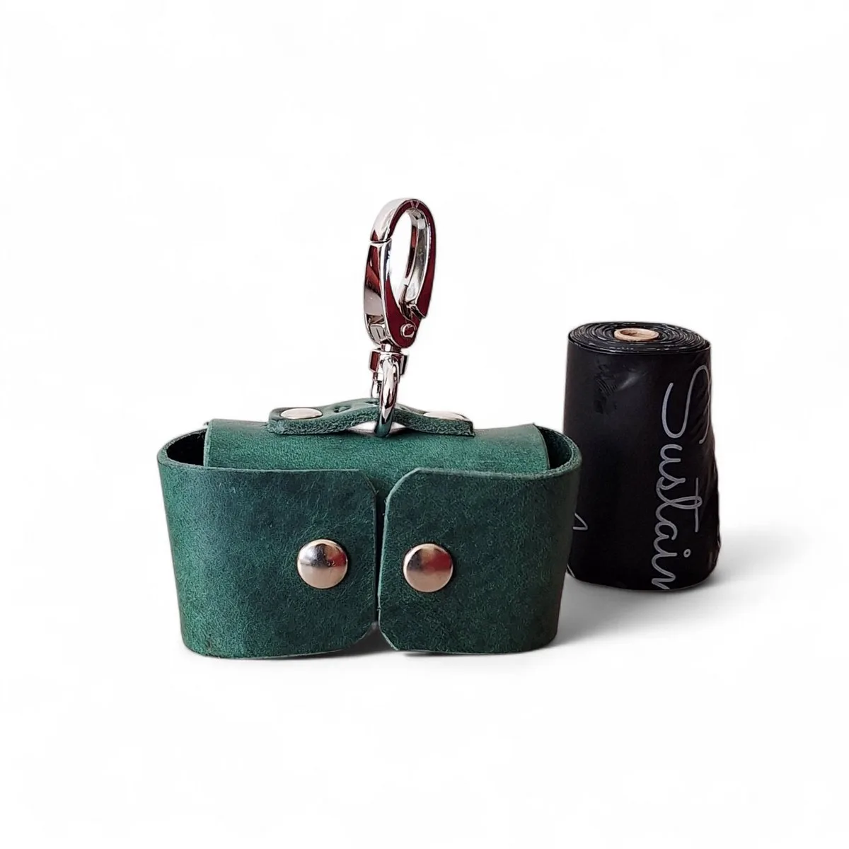 Poepzakhouder - Zilver van Cooper & Quint in Groen – productfoto