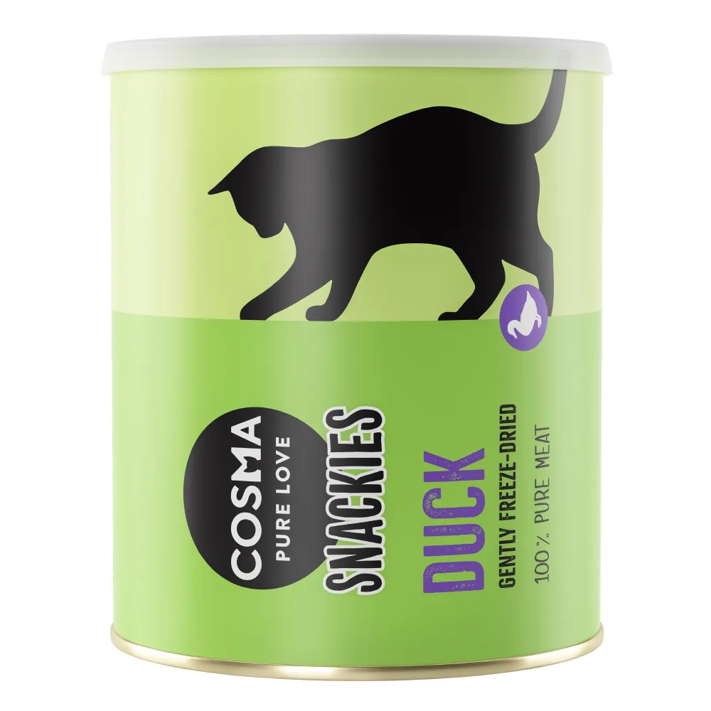 120g Snackies Maxi Tube Gevriesdroogde Eend Cosma Kattensnacks van Cosma – productfoto