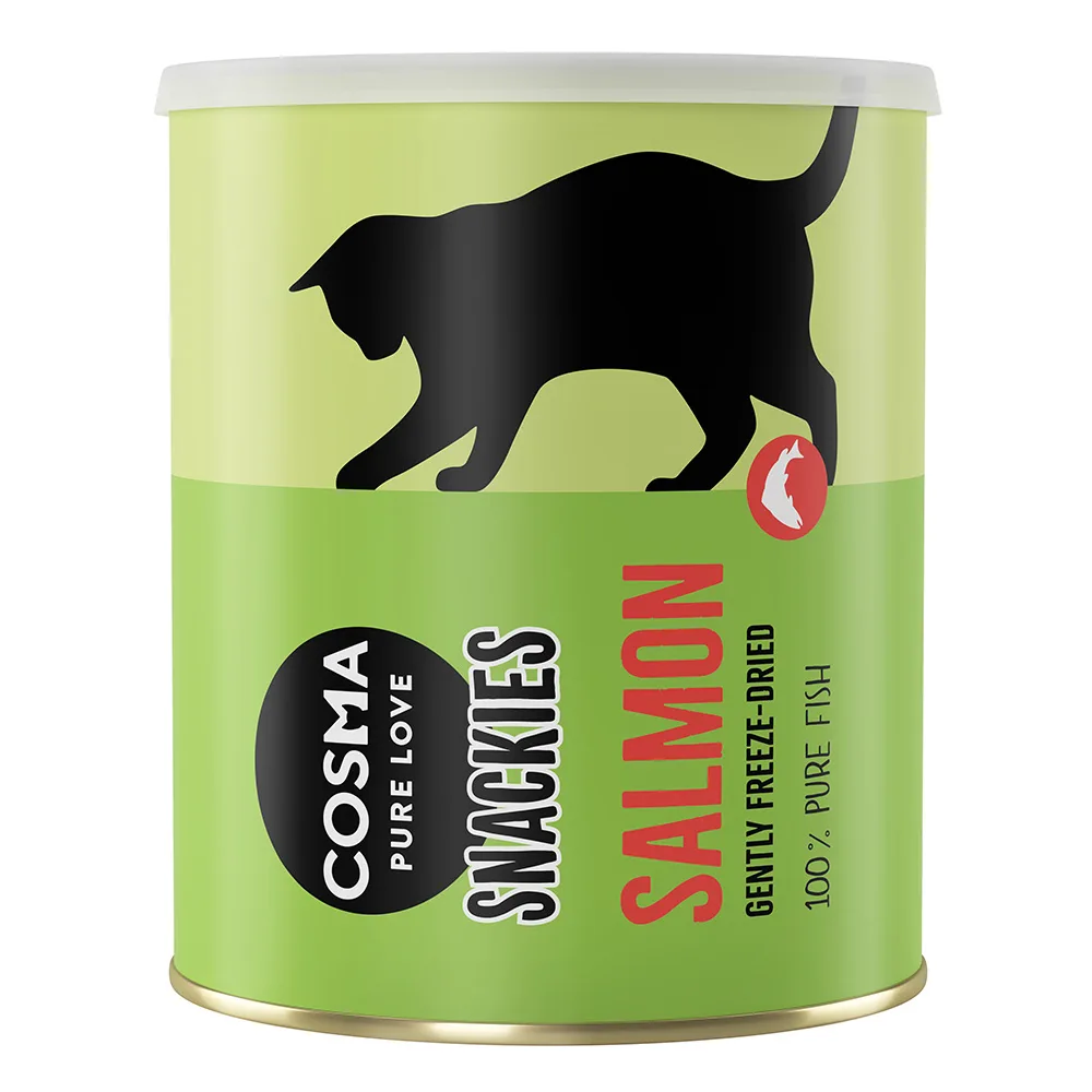 120g Zalm Maxi Tube Cosma Snackies Gevriesdroogde Kattensnacks van Cosma – productfoto