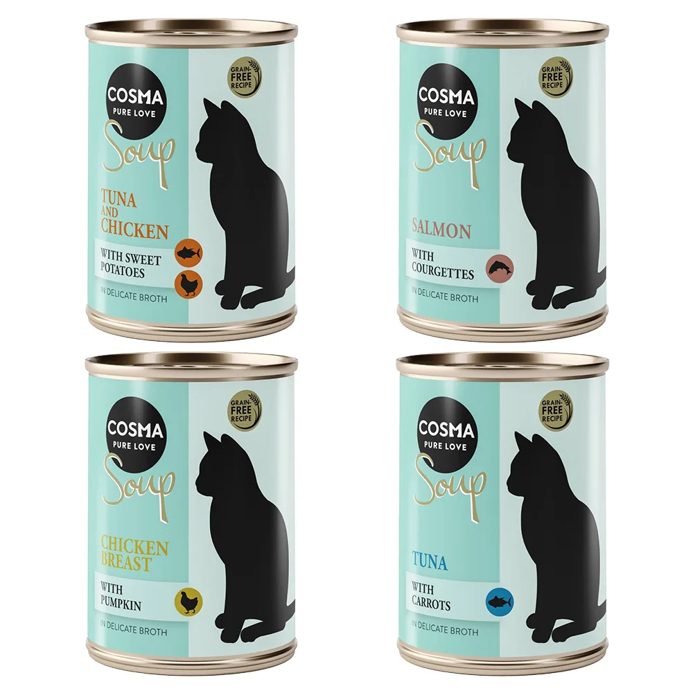 12x100g Soup Mix (4 Smaken) Cosma Kattenvoer van Cosma – productfoto