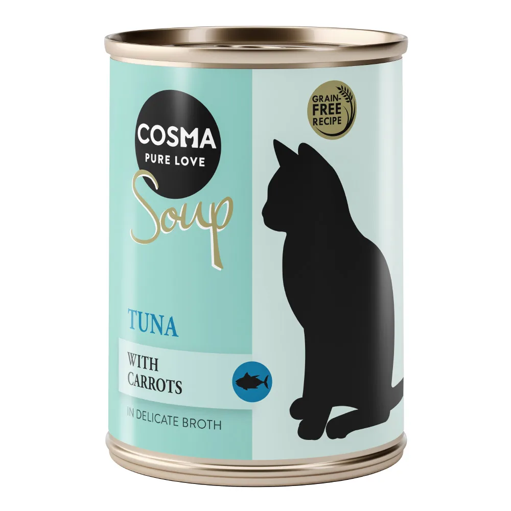 12x100g Soup Tonijn met Wortel Cosma Kattenvoer by Cosma – product photo
