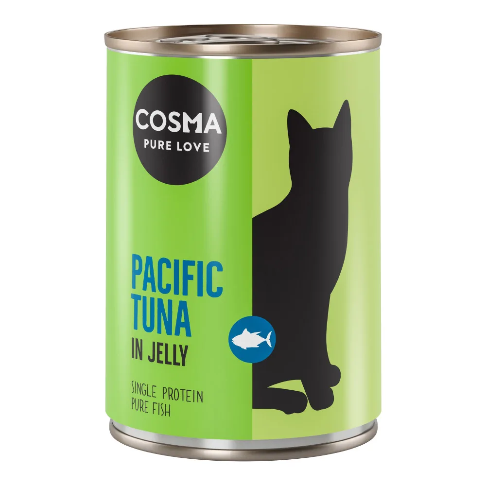 6x400g Pacifische Tonijn in Gelei Cosma Original Kattenvoer van Cosma – productfoto