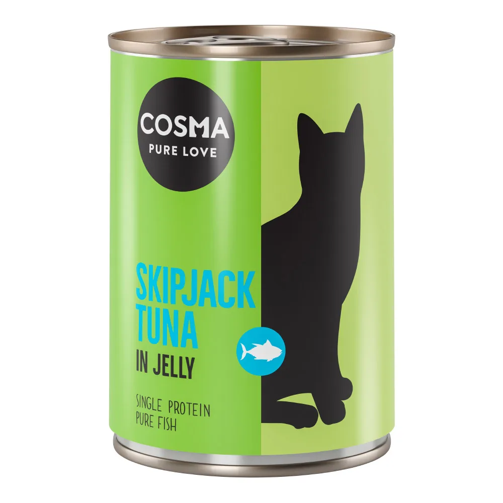 12x400g Skipjack Tonijn in Gelei Cosma Original Kattenvoer van Cosma – productfoto