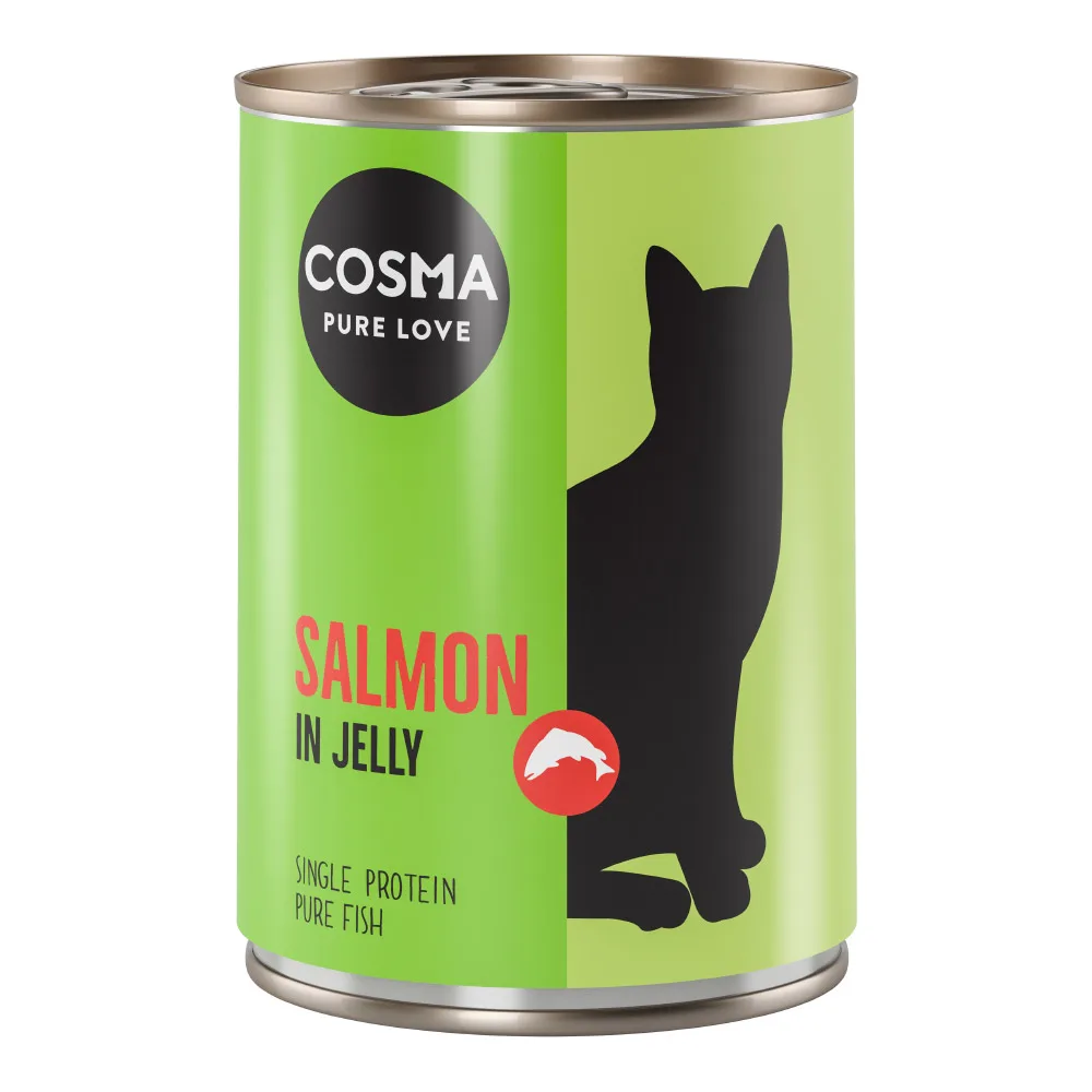 12x400g Zalm in Gelei Cosma Original Kattenvoer by Cosma – product photo