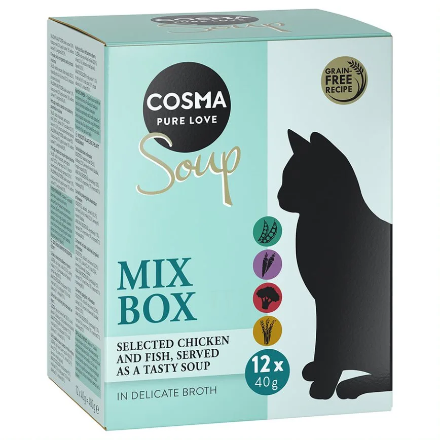 12x40g Cosma Soup Kattenvoer - Diverse Smaken Cosma Cosma Soup Kattenvoer by Cosma – product photo