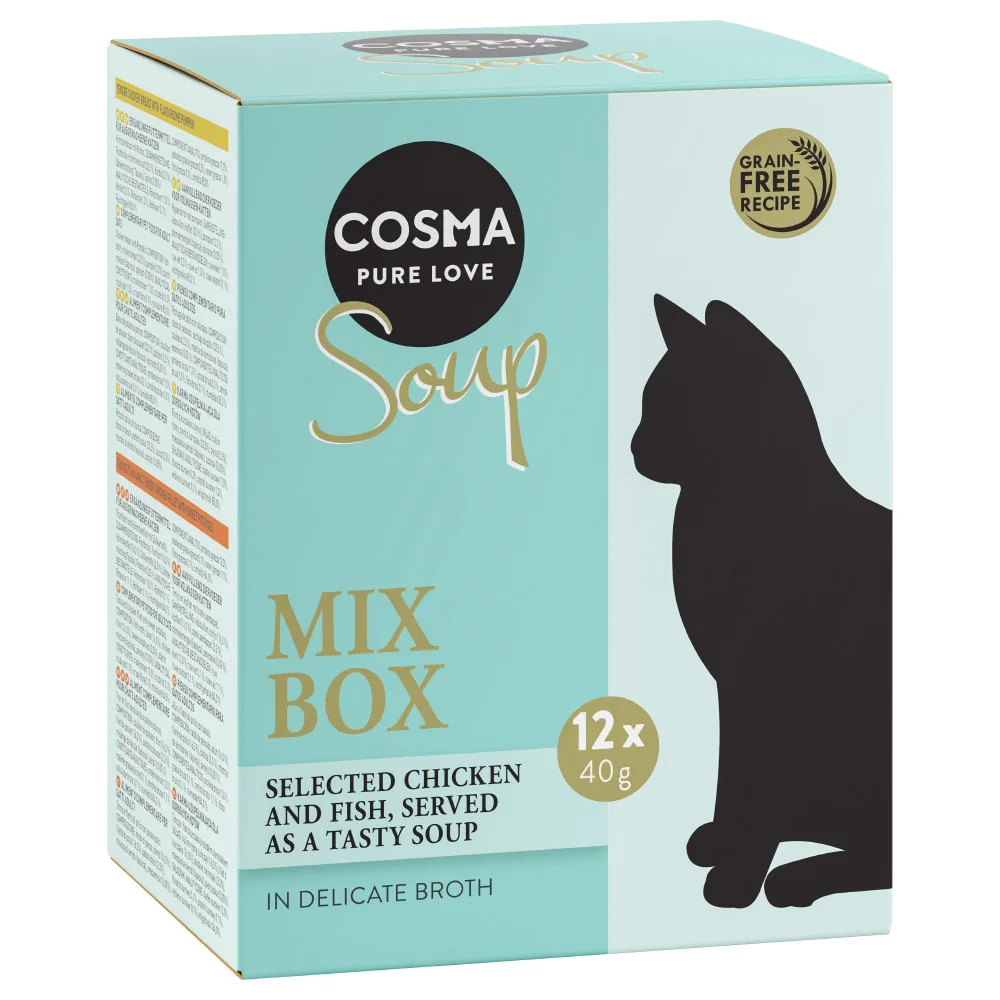12x40g Soup Mix (4 soorten) Cosma Kattenvoer by Cosma – product photo