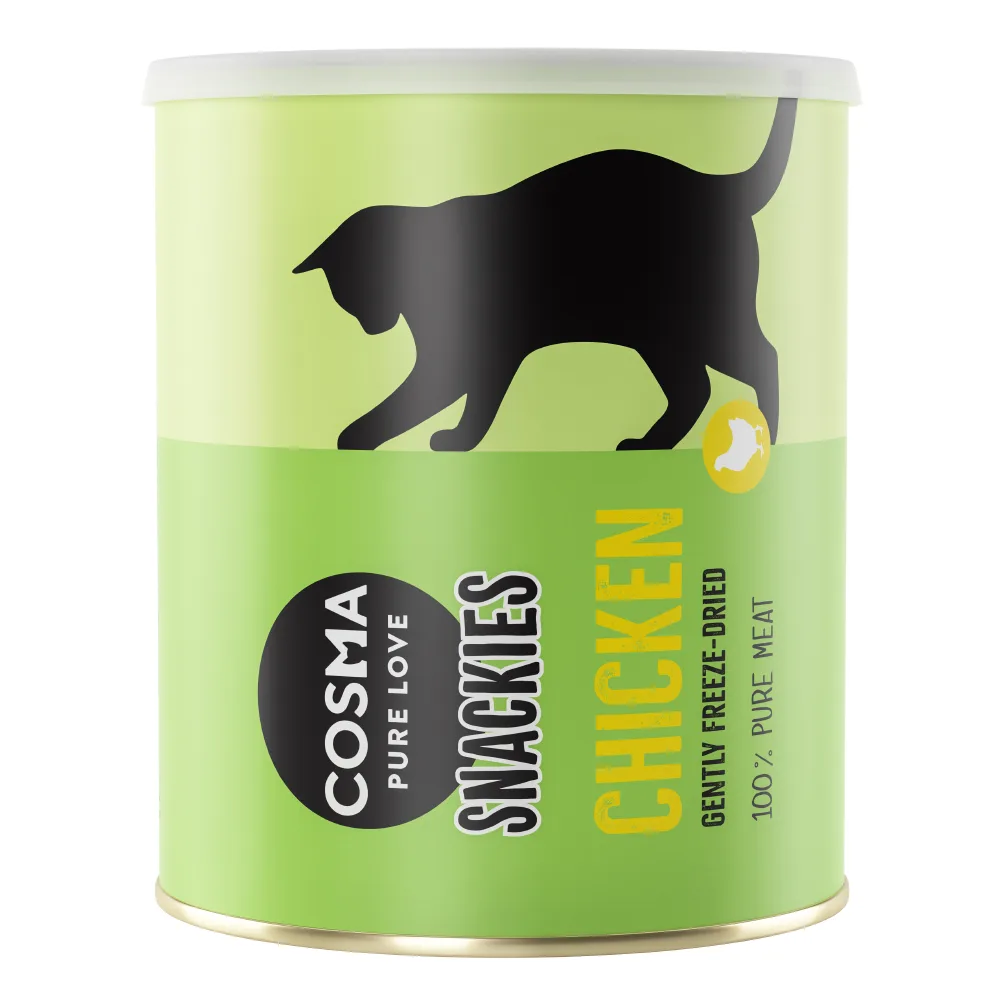 160g Snackies Maxi Tube Gevriesdroogde Kip Cosma Kattensnacks van Cosma – productfoto