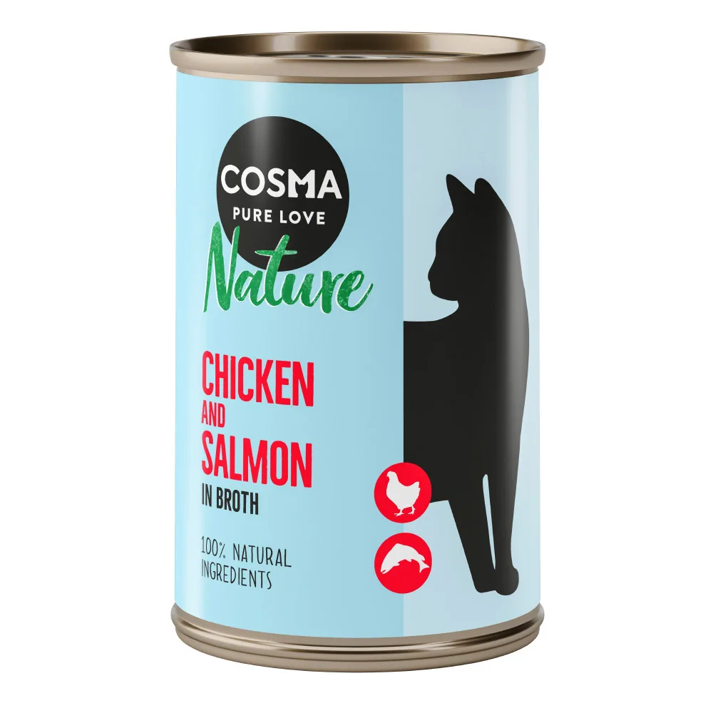 24x140g Kip & Zalm Cosma Nature Kattenvoer nat by Cosma – product photo
