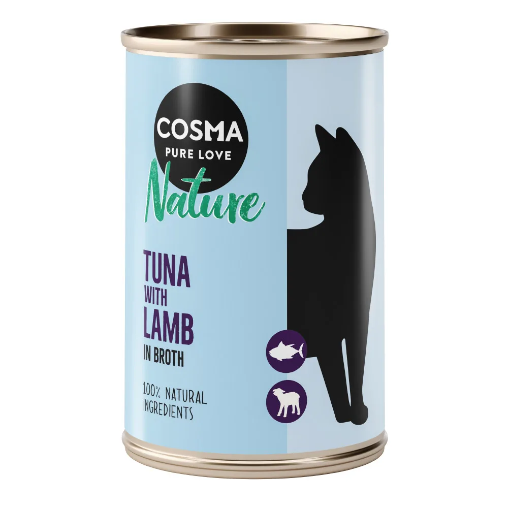 24x140g Tonijn met Lam Cosma Nature Kattenvoer nat by Cosma – product photo