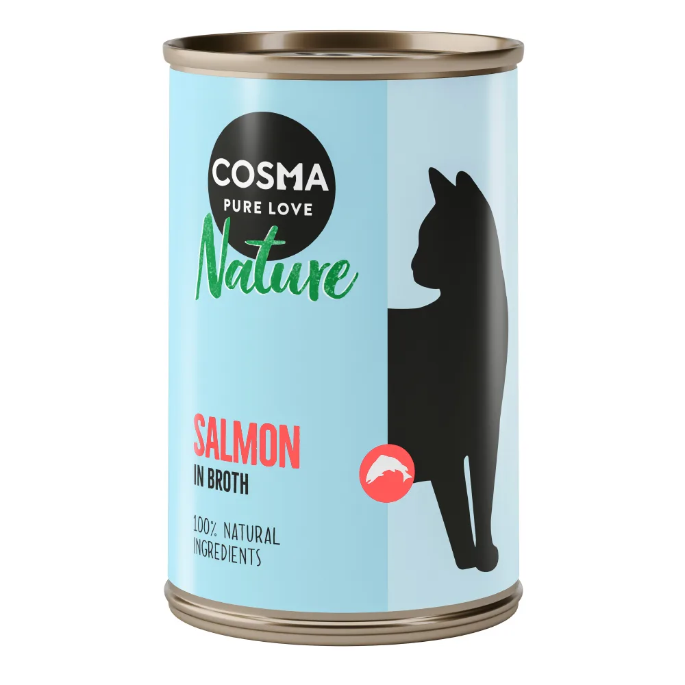 24x140g Zalm Cosma Nature Kattenvoer nat van Cosma – productfoto