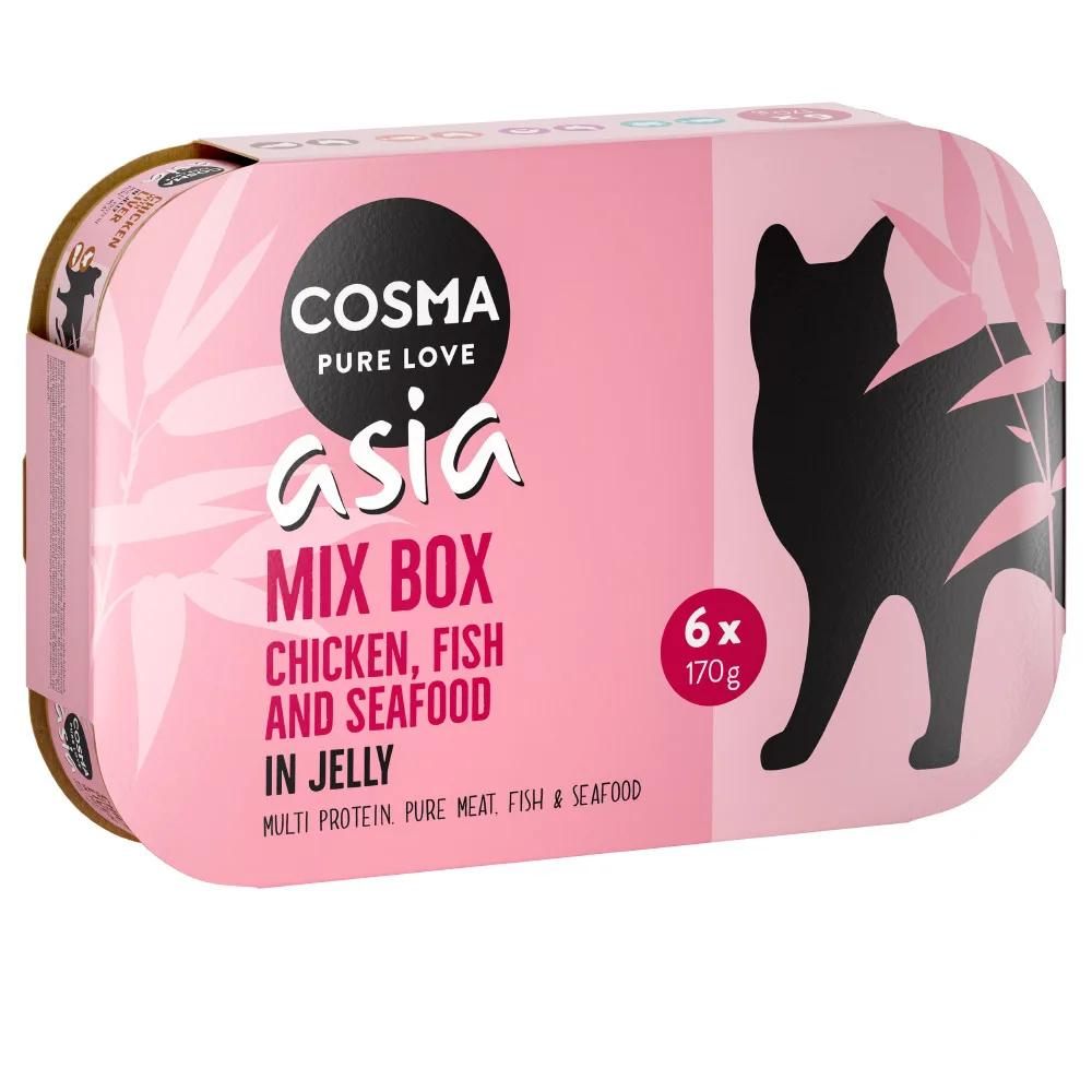 24x170g Cosma Asia in Jelly Kattenvoer - Diverse Smaken van Cosma – productfoto