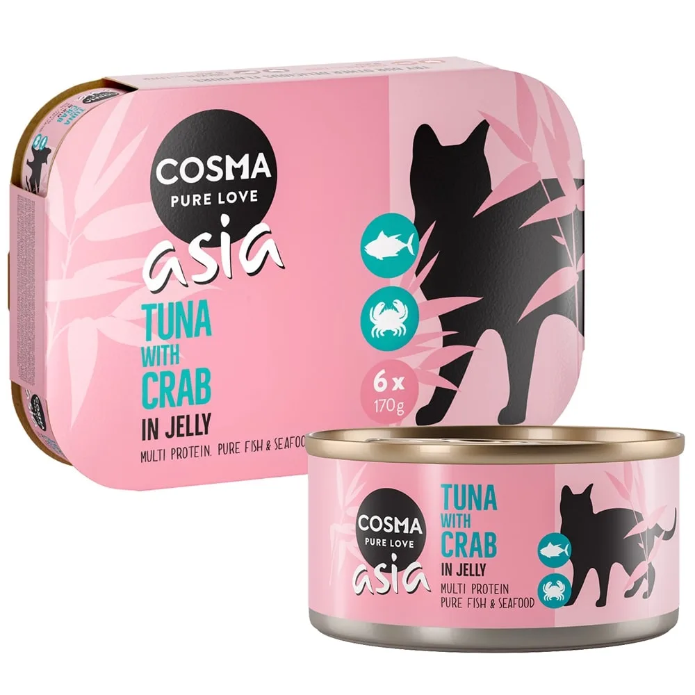 24x170g Cosma Asia in Jelly Kattenvoer - Diverse Smaken by Cosma – product photo