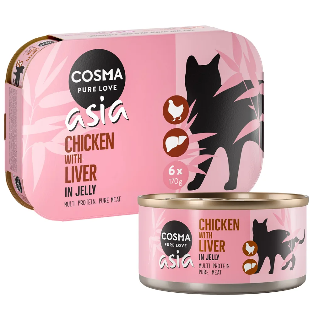 24x170g Cosma Asia in Jelly Kattenvoer - Diverse Smaken by Cosma – product photo
