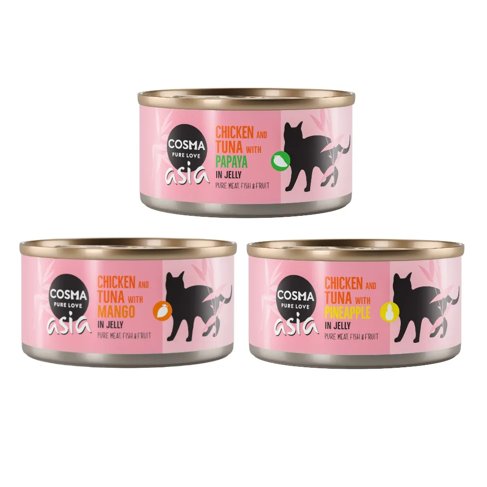 24x170g Cosma Asia in Jelly Kattenvoer - Diverse Smaken van Cosma – productfoto