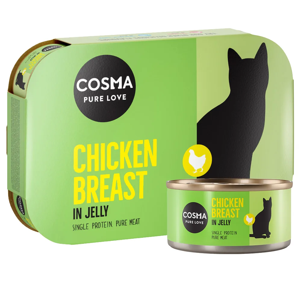 24x170g Kippenborst in Gelei Cosma Original Kattenvoer by Cosma – product photo