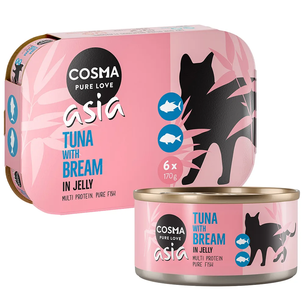24x170g Tonijn met Brasem in Gelei Cosma Asia Kattenvoer by Cosma – product photo