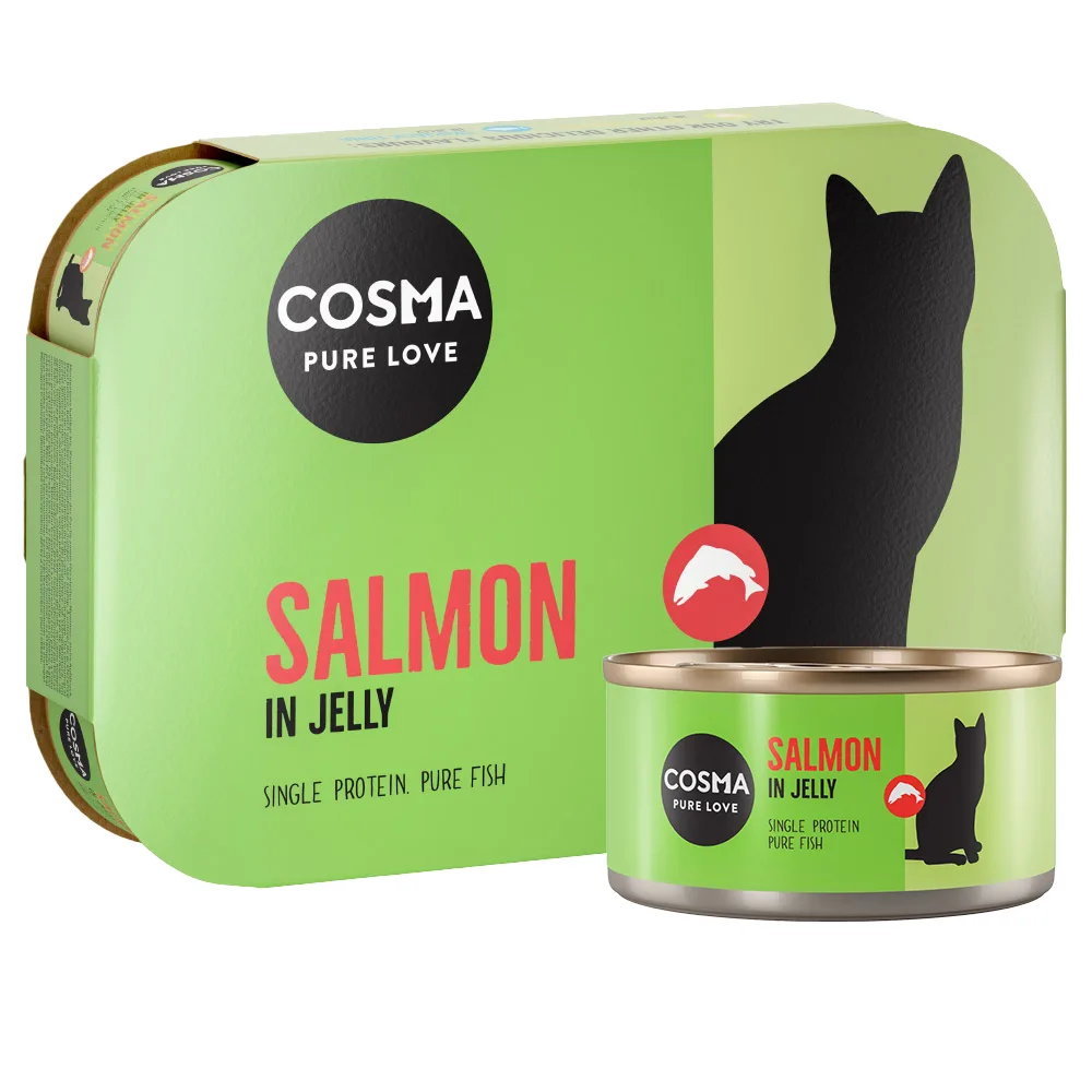 24x170g Zalm in Gelei Cosma Original Kattenvoer by Cosma – product photo