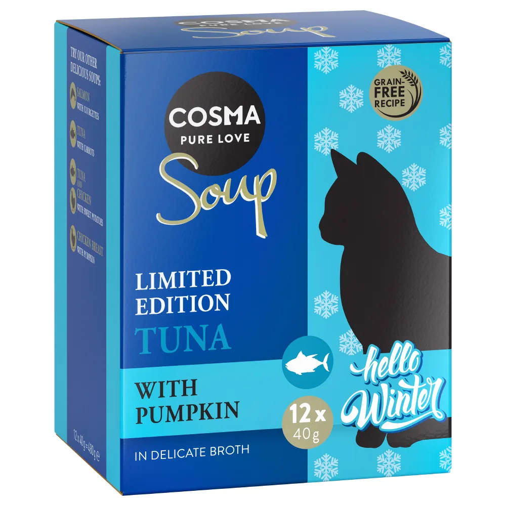 24x40g Soup Winter-Edition Tonijn met Pompoen Cosma Kattenvoer by Cosma – product photo