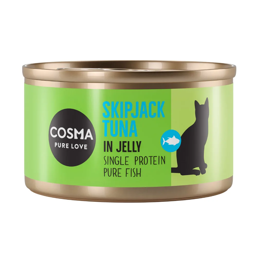 6 x 85 g Skipjack Tonijn Original in Gelei Cosma Kattenvoer by Cosma – product photo