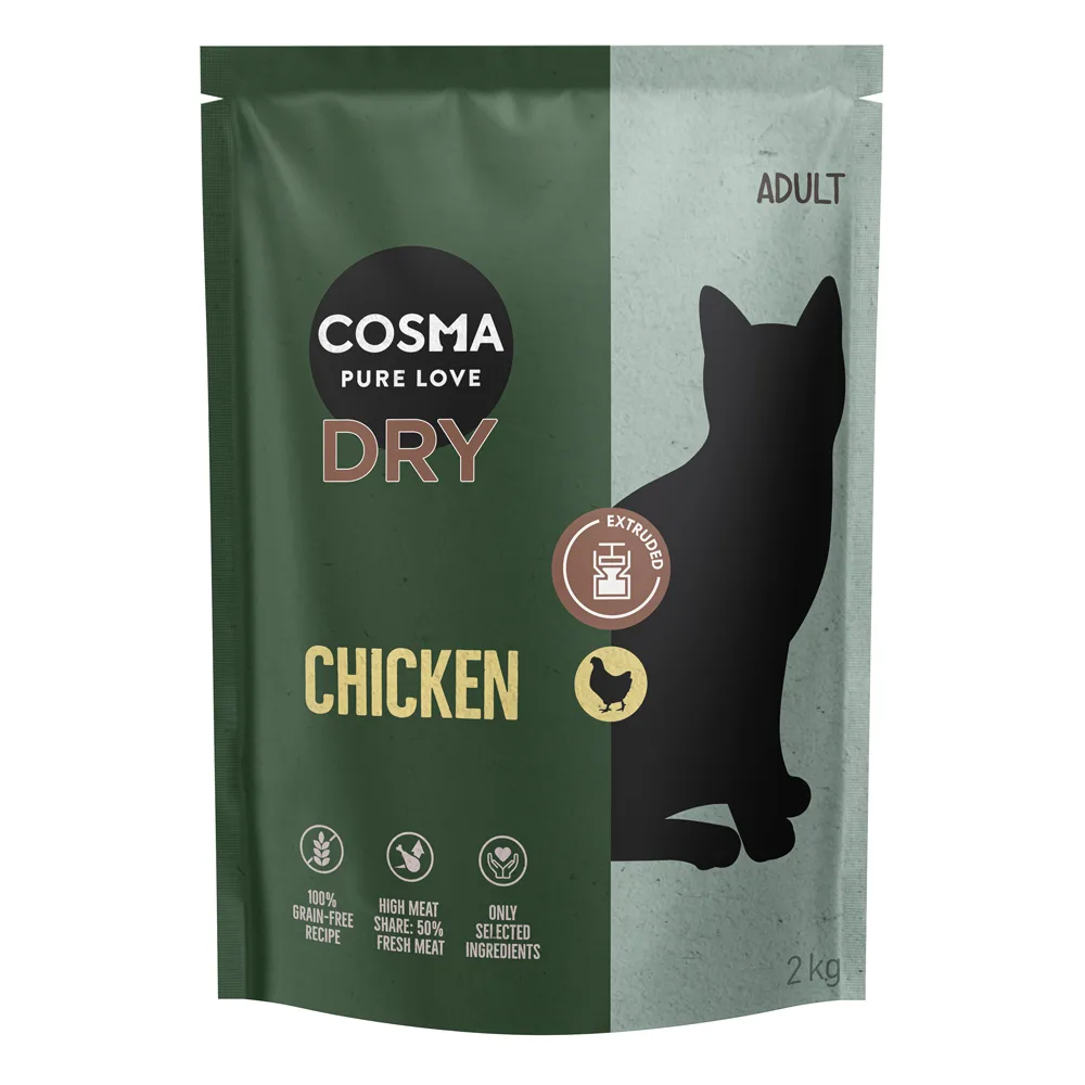 2kg Cosma Extruded Droogvoer Kip Katten Droogvoer van Cosma – productfoto