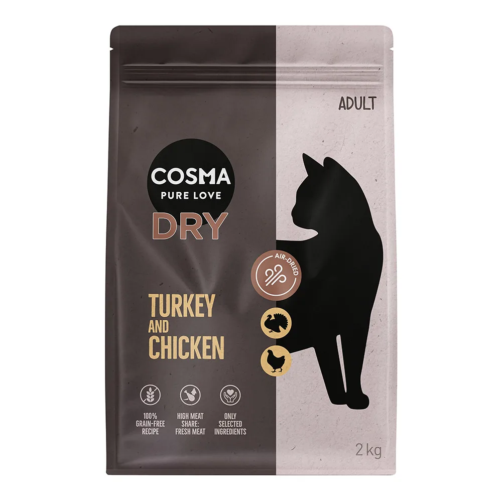 2x2kg Cosma Droogvoer Kalkoen & Kip Kattenvoer by Cosma – product photo