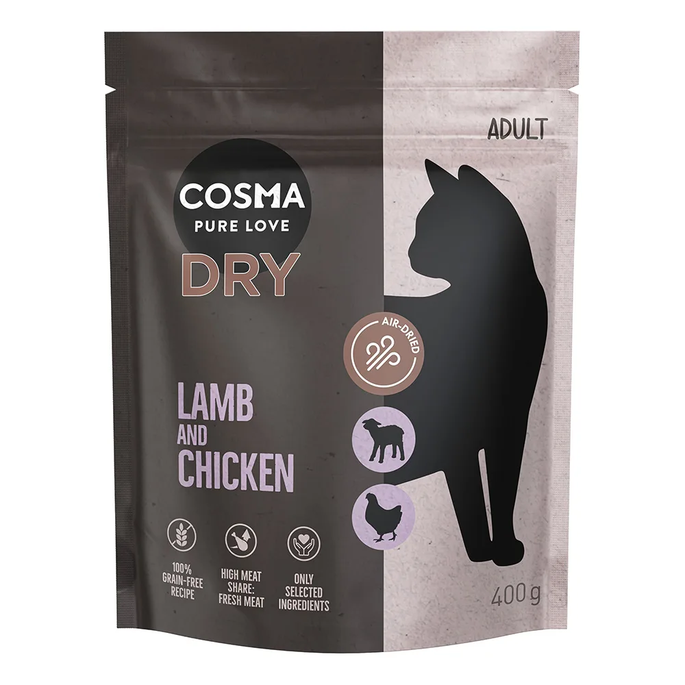 400g Cosma Katten Droogvoer Lam & Kip van Cosma – productfoto