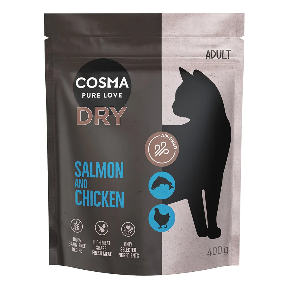 400g Cosma Katten Droogvoer Zalm & Kip van Cosma – productfoto