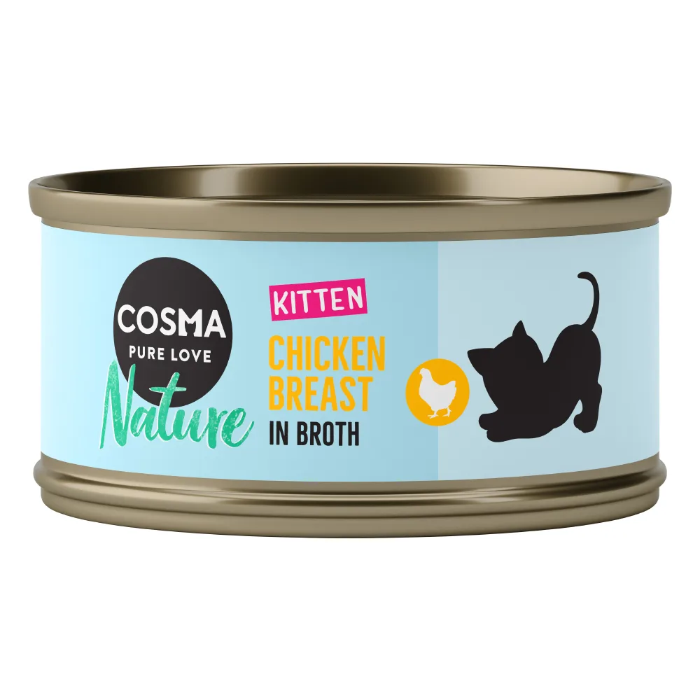 6 x 70 g Cosma Nature Kitten Kattenvoer - Kip by Cosma – product photo