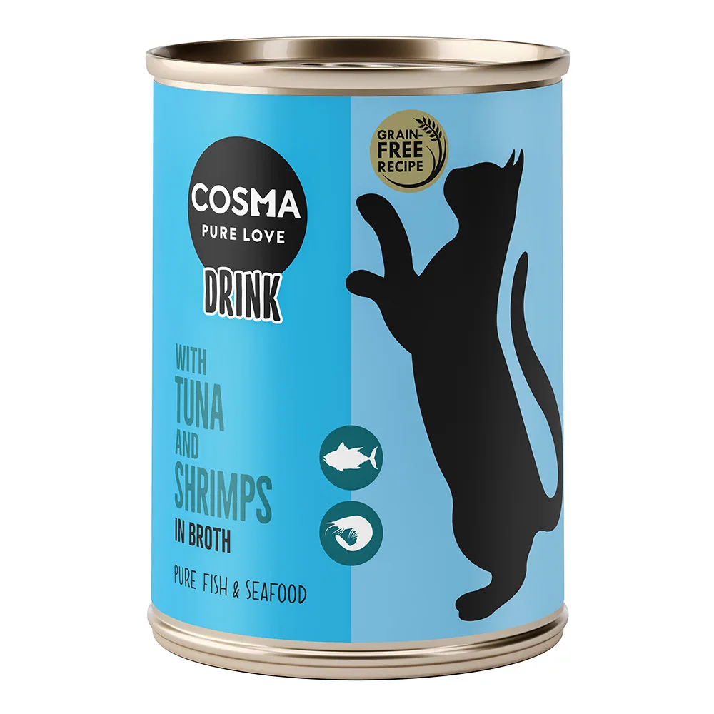 6x100 g Cosma Drink Tonijn en Garnalen Katten Natvoer van Cosma – productfoto
