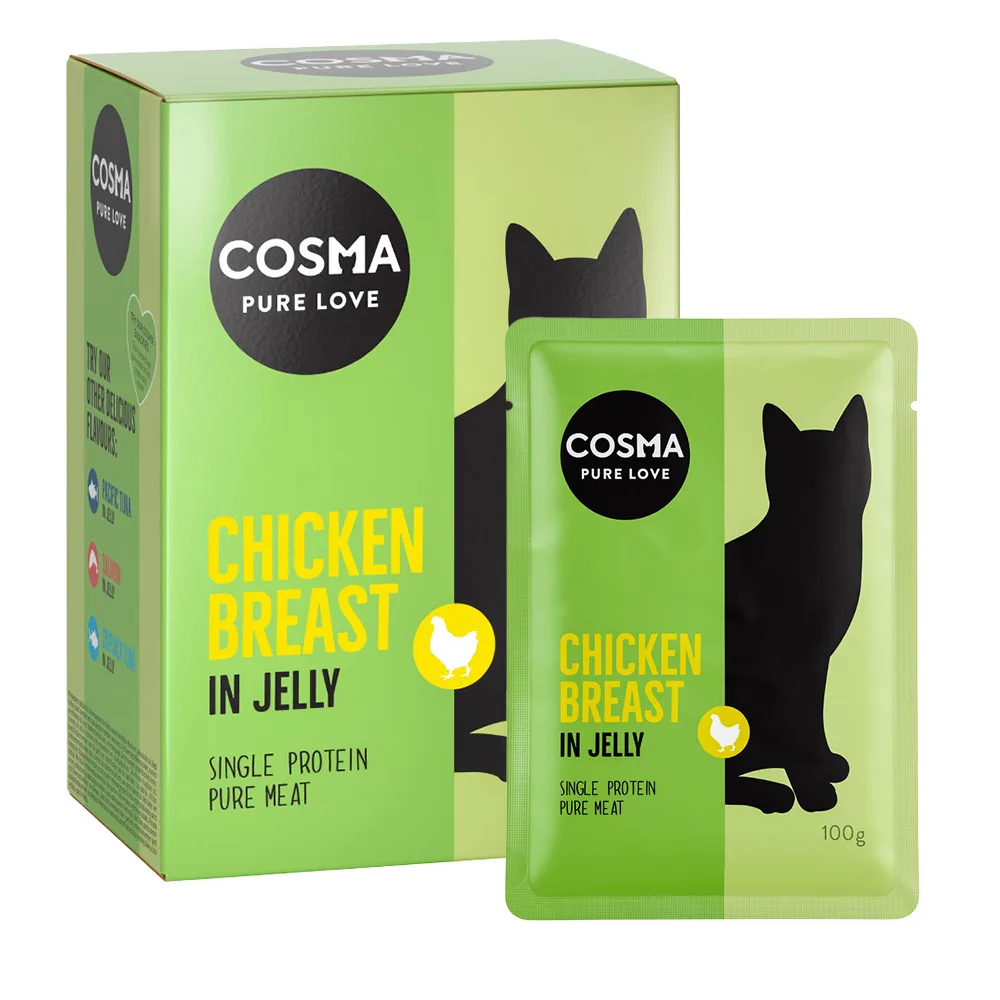 6x100g Original Vershoudzakjes Kippenborst Cosma Kattenvoer van Cosma – productfoto
