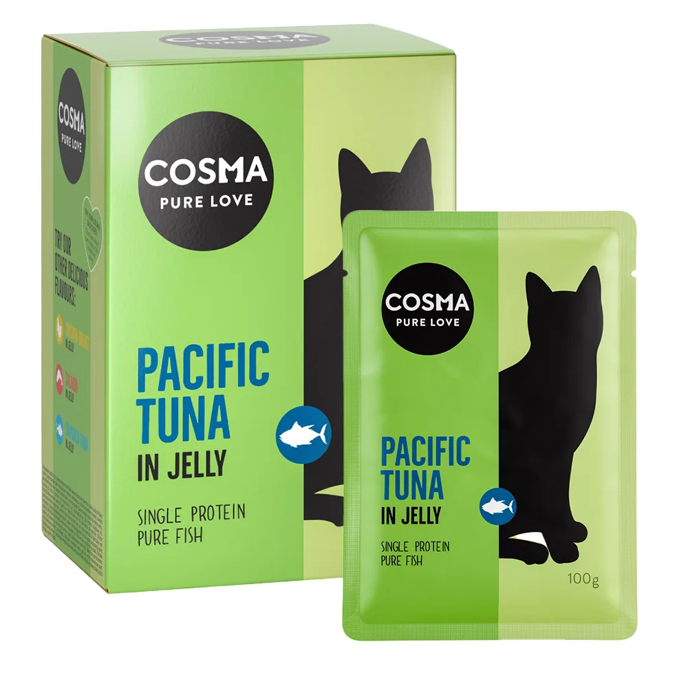 6x100g Original Vershoudzakjes Pacifische tonijn Cosma Kattenvoer van Cosma – productfoto