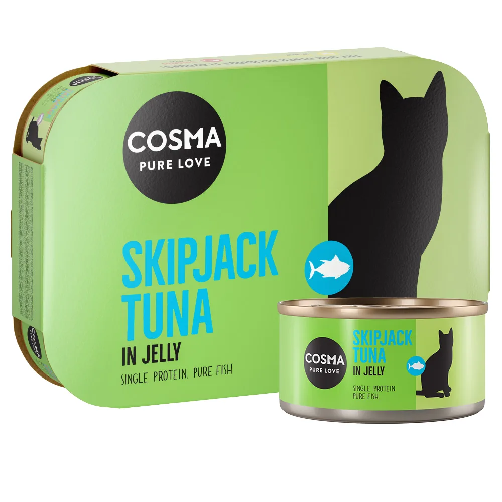 6x170g Skipjack Tonijn in Gelei Cosma Original Kattenvoer van Cosma – productfoto